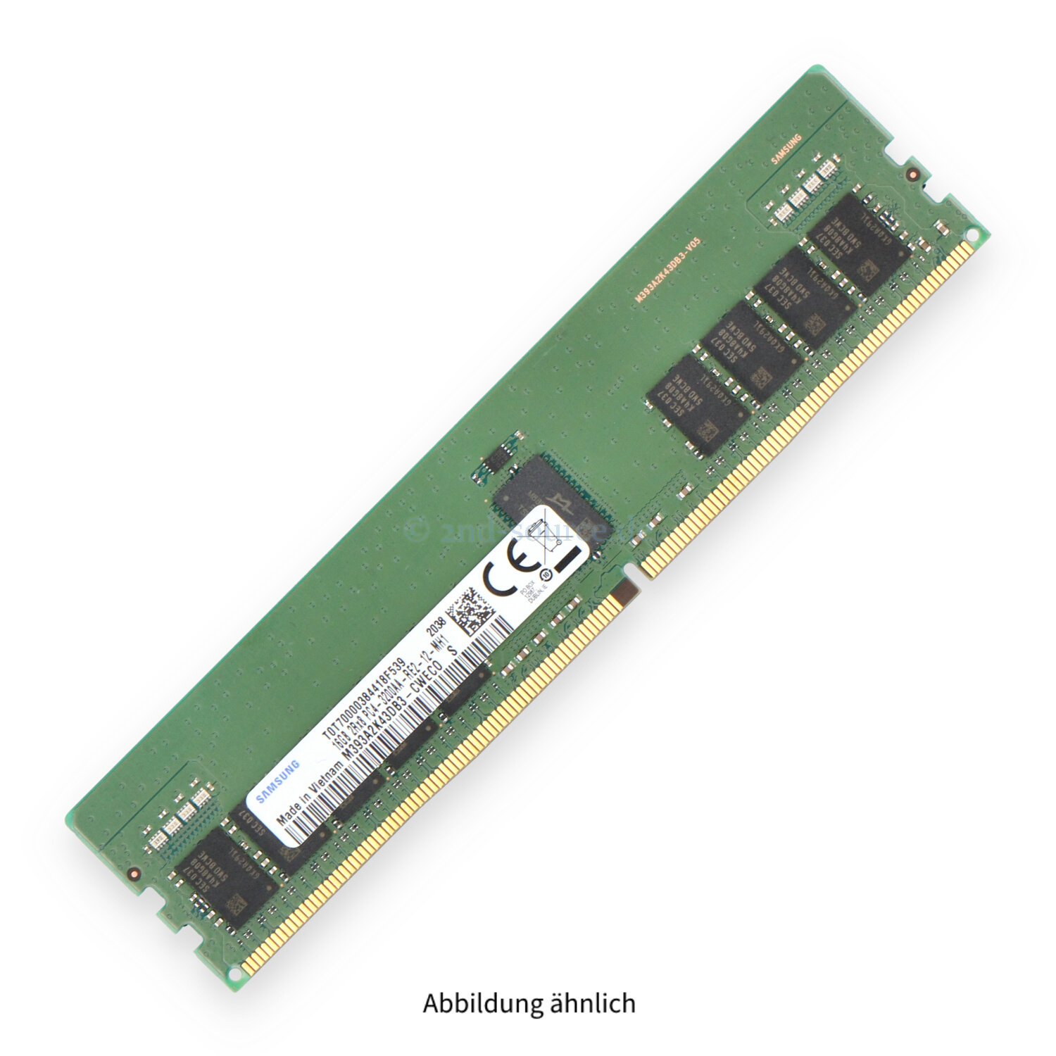 Samsung 16GB PC4-25600AA-R DIMM Dual Rank x8 (DDR4-3200) Registered ECC M393A2K43DB3-CWE