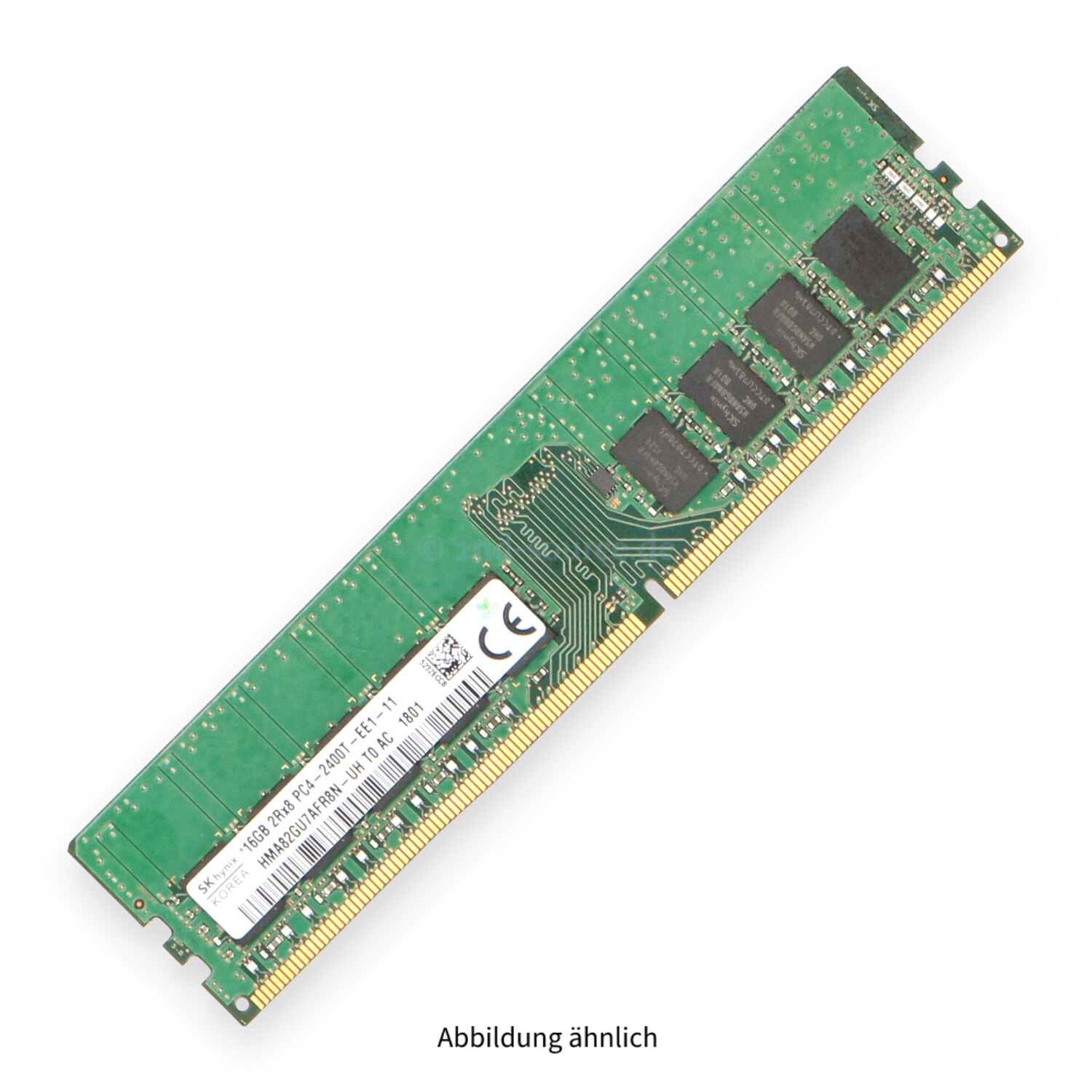 Hynix 16GB PC4-19200T-E DIMM Dual Rank x8 (DDR4-2400) Unbuffered ECC HMA82GU7AFR8N-UH