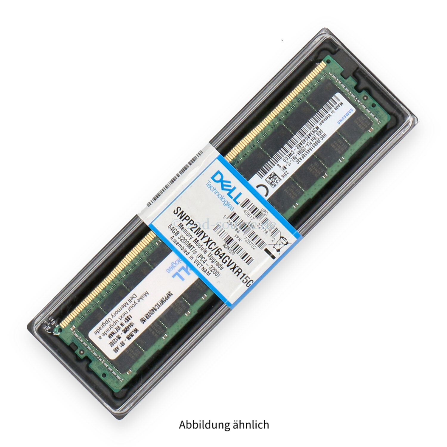 Dell 64GB PC4-25600AA-R DIMM Dual Rank x4 (DDR4-3200) Registered ECC AC051570 SNPP2MYXC/64GVXR15G