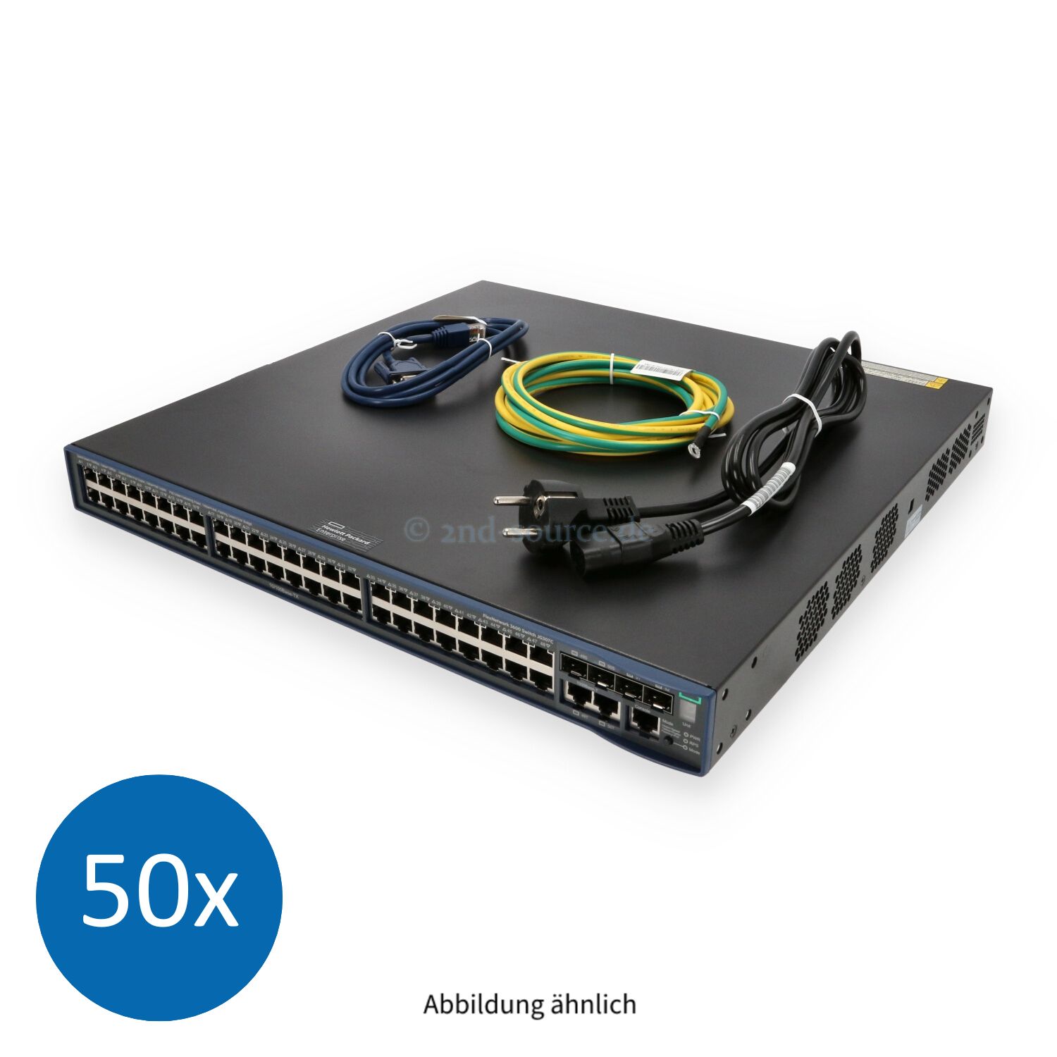 50x HPE FlexNetwork 3600-48G-PoE+ v2 SI 48x 10/100Base-T PoE+ 4x SFP 1GbE 2x Dual-Personality 1GbE Managed Switch JG307C JG307-61301