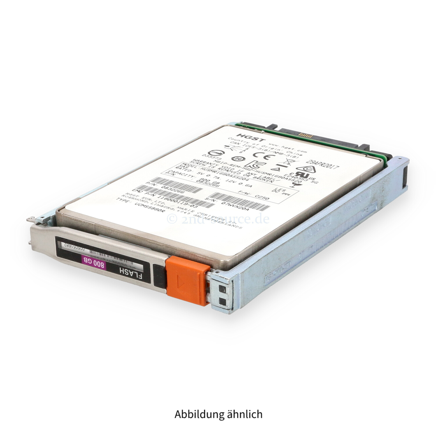 EMC 800GB SAS 12G SFF HotPlug Flash SSD 005051682 118000119-03