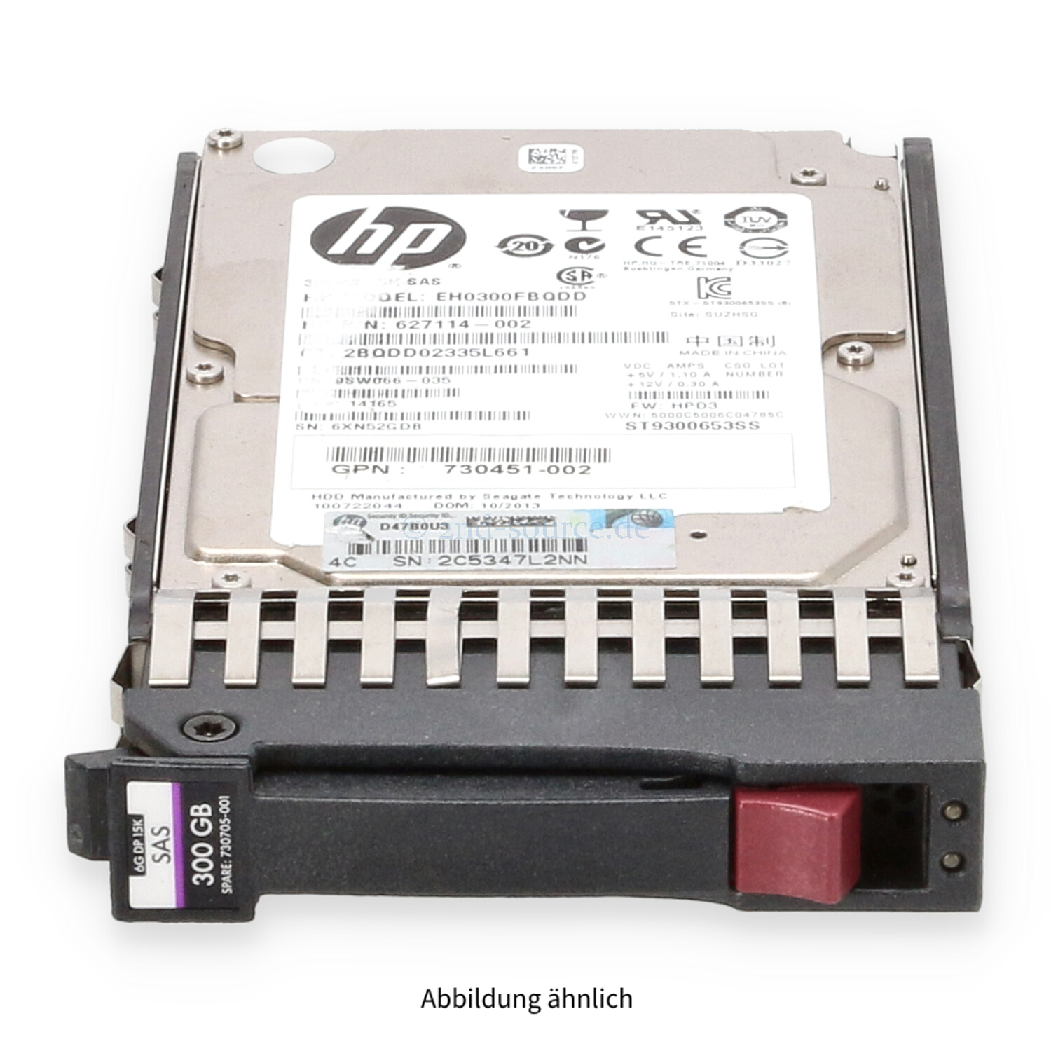 HPE 300GB 15k SAS 6G SFF DP HotPlug HDD P2000 MSA 1040 2040 C8S61A 730705-001