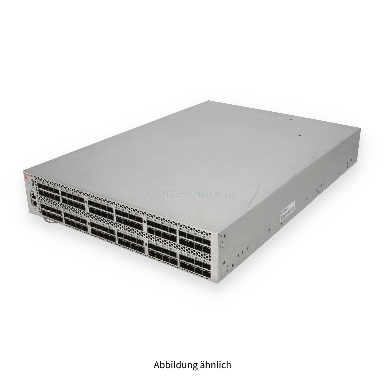 Brocade 6520 96-Port/96-Active 16G SFP+ Fibre Channel SAN Switch 2x 1100W BR-6520-48-8G-R