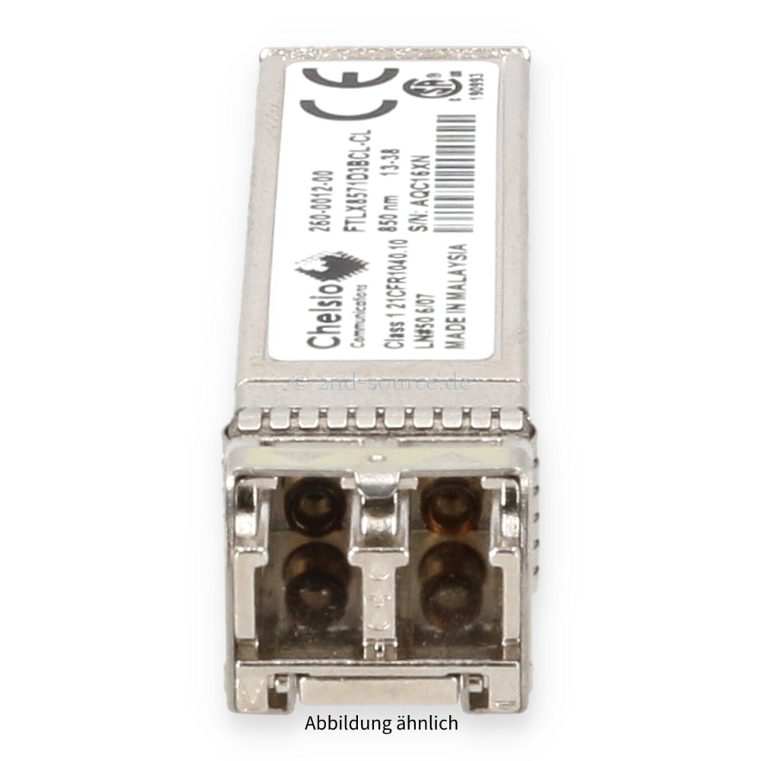 Chelsio 10GB Shortwave FC SFP+ Transceiver Module FTLX8571D3BCL-CL