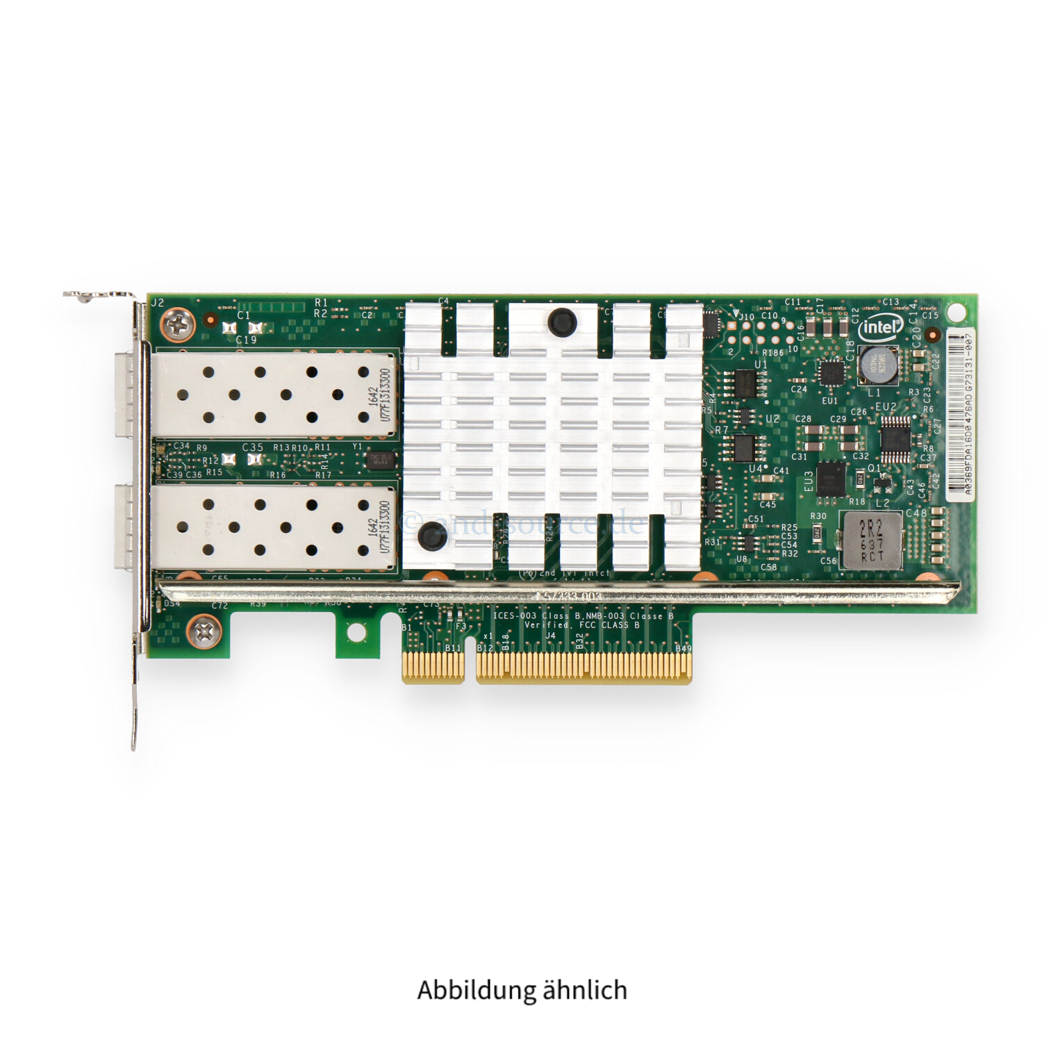 Dell Intel X520-DA2 2x10GBase SFP+ PCIe Server Ethernet Adapter Low Profile 942V6 0942V6