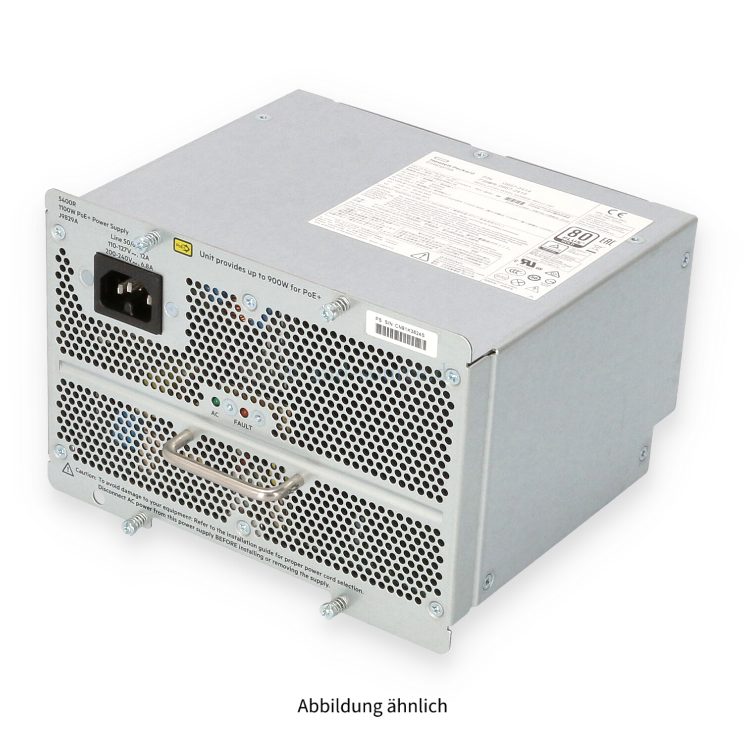 HPE 1100W PoE+ zl2 Power Supply 5400R J9829A J9829-61001