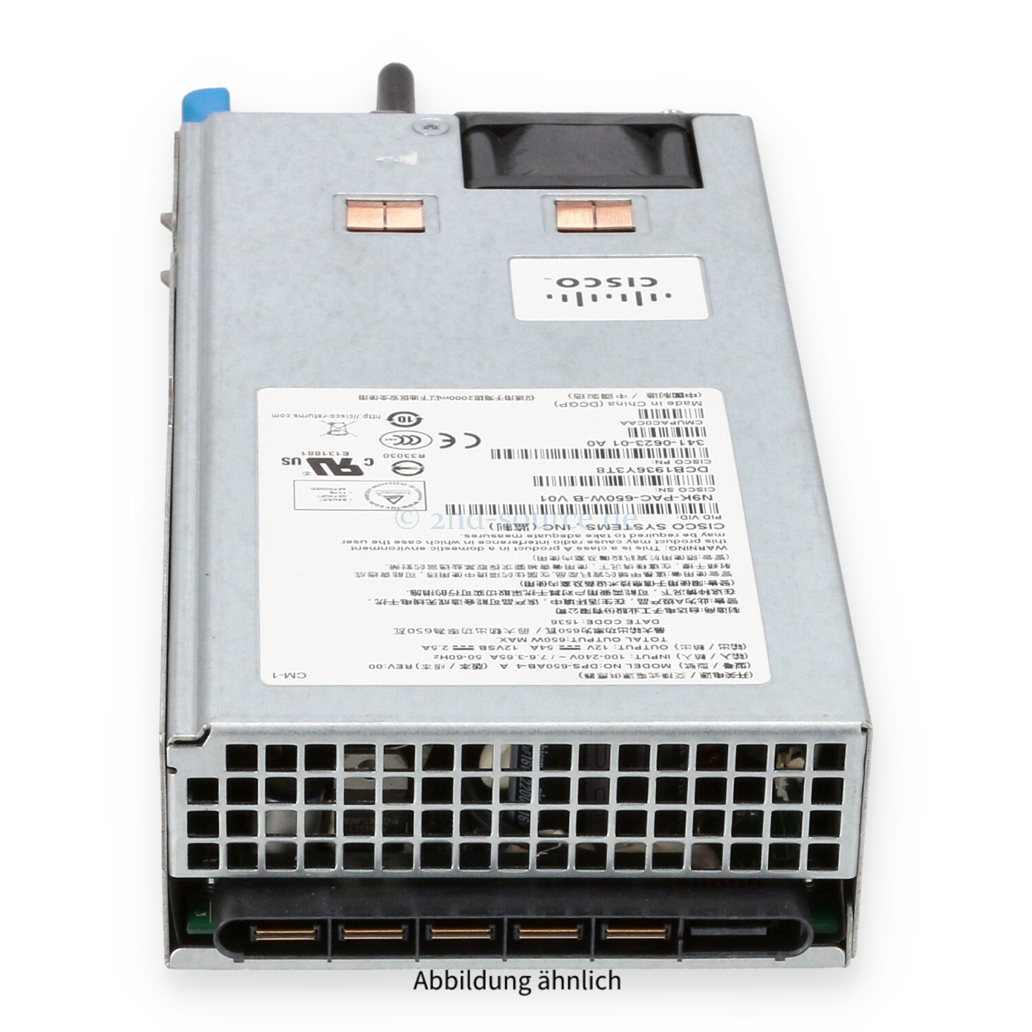 Cisco 650W HotPlug Power Supply Nexus 9300 N9K-PAC-650W-B