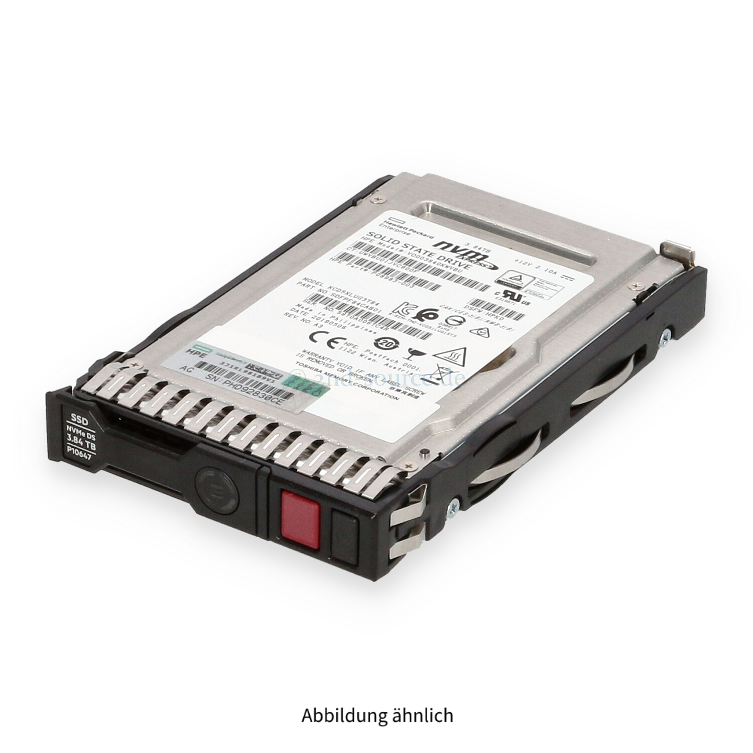 HPE 3.84TB NVMe SFF Read Intensive SC HotPlug SSD P10212-B21 P10647-001