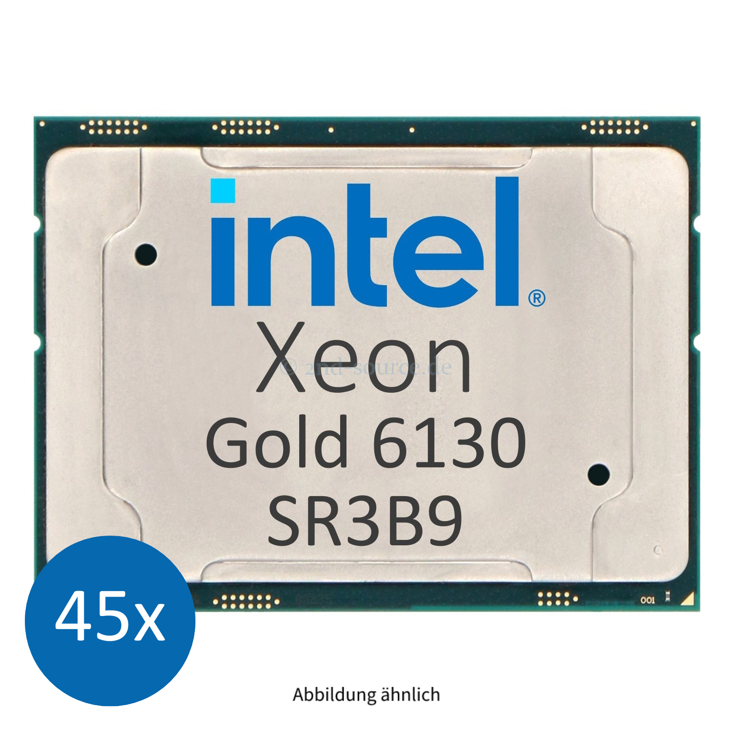 45x Intel Xeon Gold 6130 2.10GHz 22MB 16-Core CPU 125W SR3B9 CD8067303409000