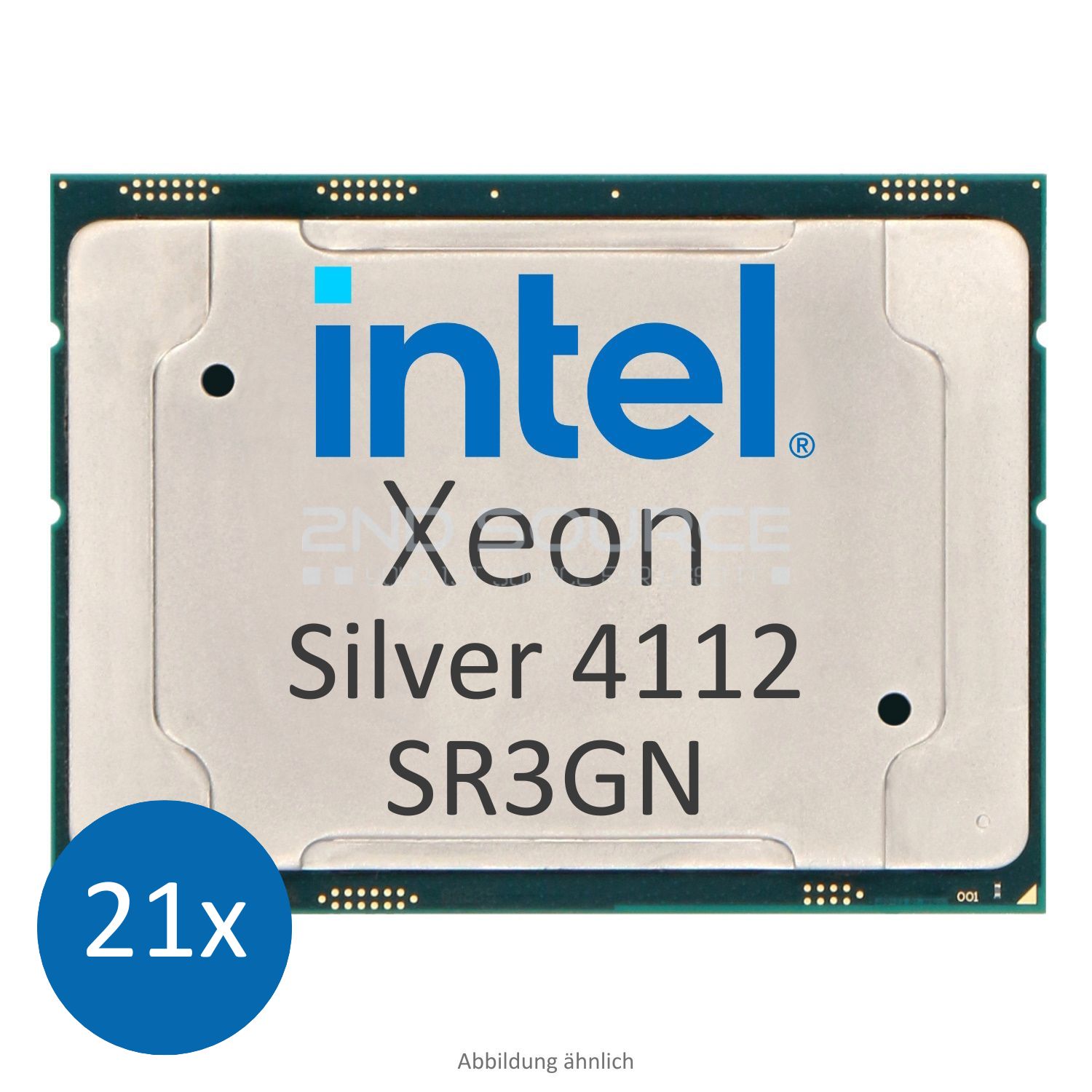 21x Intel Xeon Silver 4112 2.60GHz 8.25MB 4-Core CPU 85W SR3GN CD8067303562100