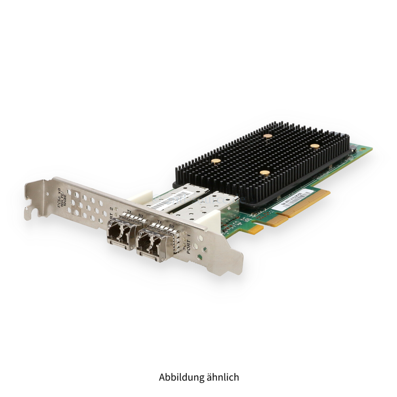 NetApp 2x 16GB SFP+ Fibre Channel PCIe x8 HBA High Profile X1928A-R6 111-00941+B0 QLE2672 HD8310405