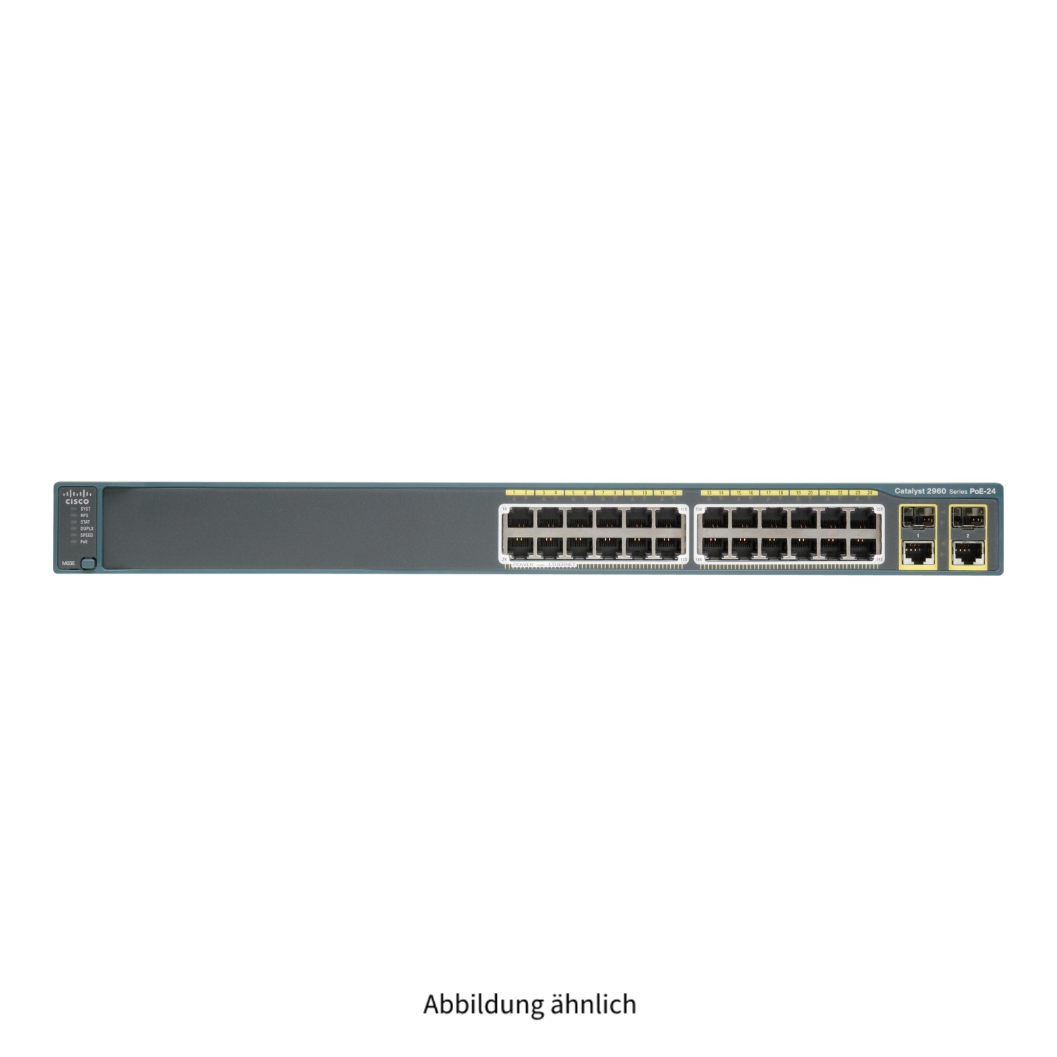 Cisco Catalyst 2690-Plus 24x 100Base-T PoE 2x Dual Personality 1GbE Managed Switch WS-C2960-24PC-S