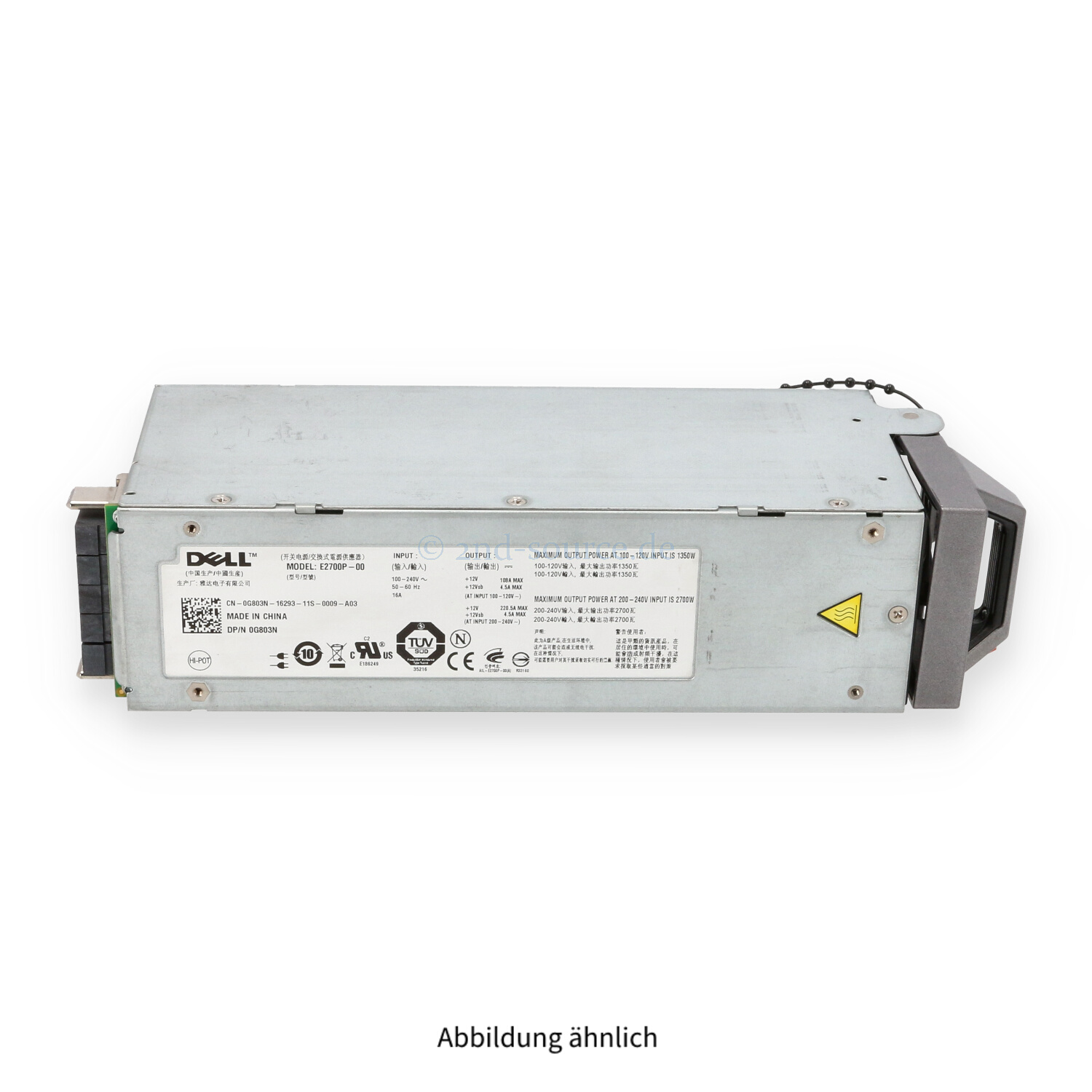 Dell 2700W HotPlug Power Supply M1000e G803N 0G803N