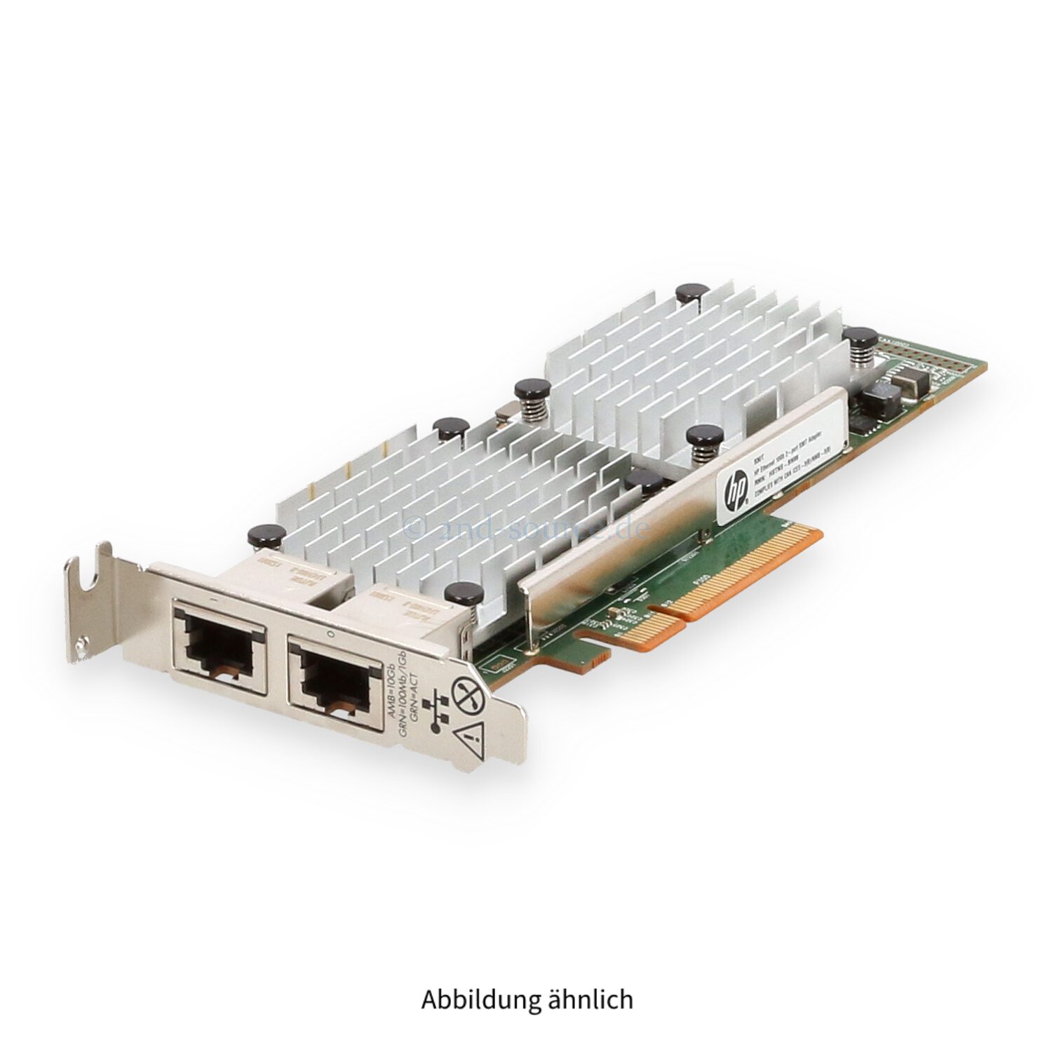 HPE 530T 2x10GBase-T PCIe Server Ethernet Adapter Low Profile 656596-B21 657128-001