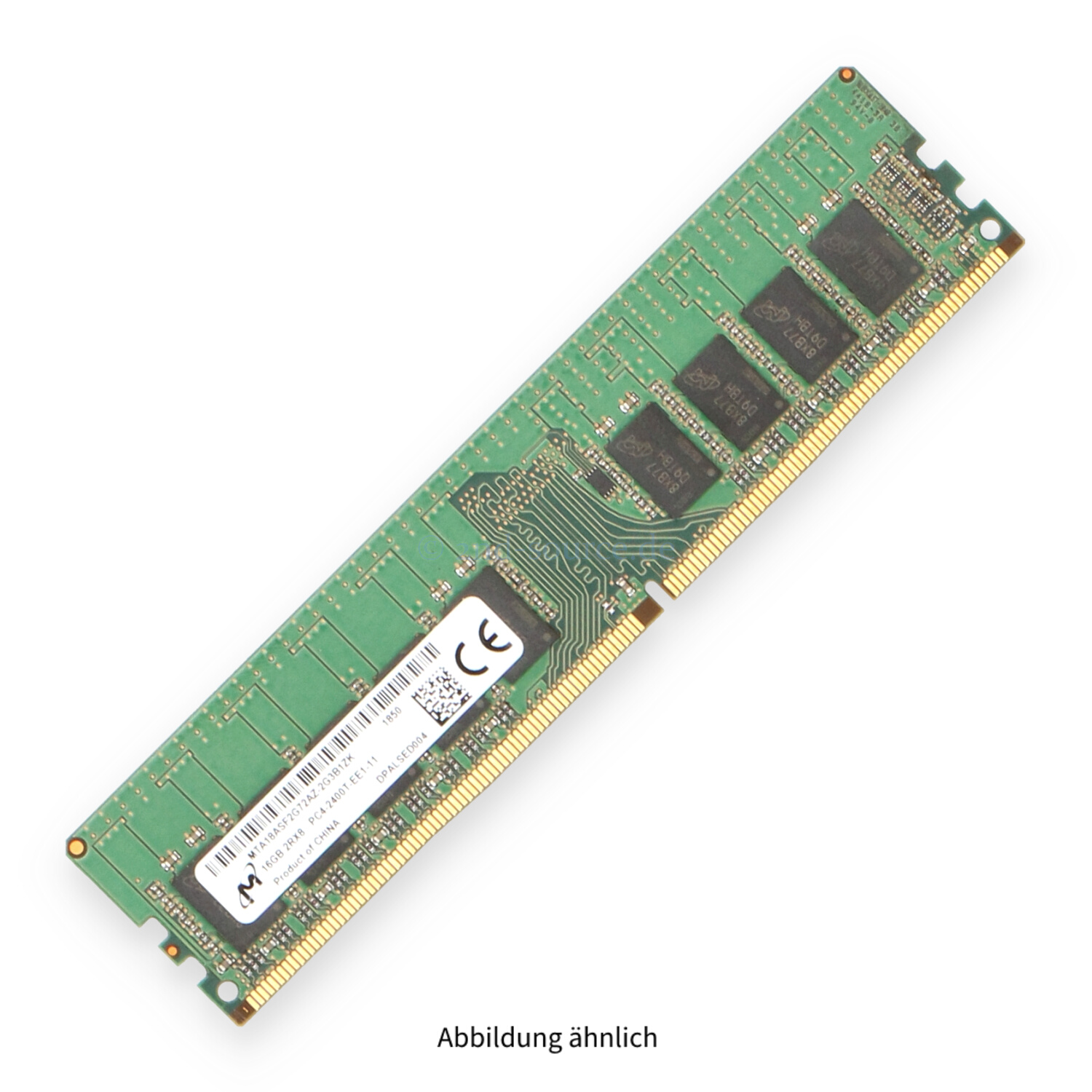 Micron 16GB PC4-19200T-E DIMM Dual Rank x8 (DDR4-2400) Unbuffered ECC MTA18ASF2G72AZ-2G3B1