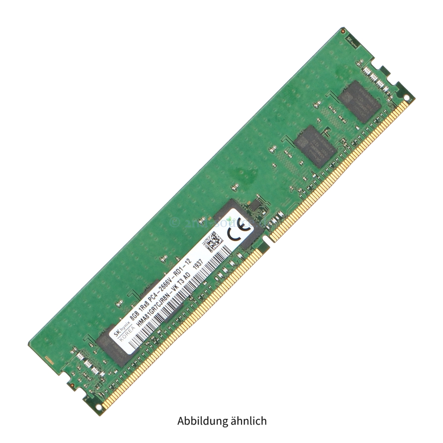 Hynix 8GB PC4-21300V-R DIMM Single Rank x8 (DDR4-2666) Registered ECC HMA81GR7CJR8N-VK
