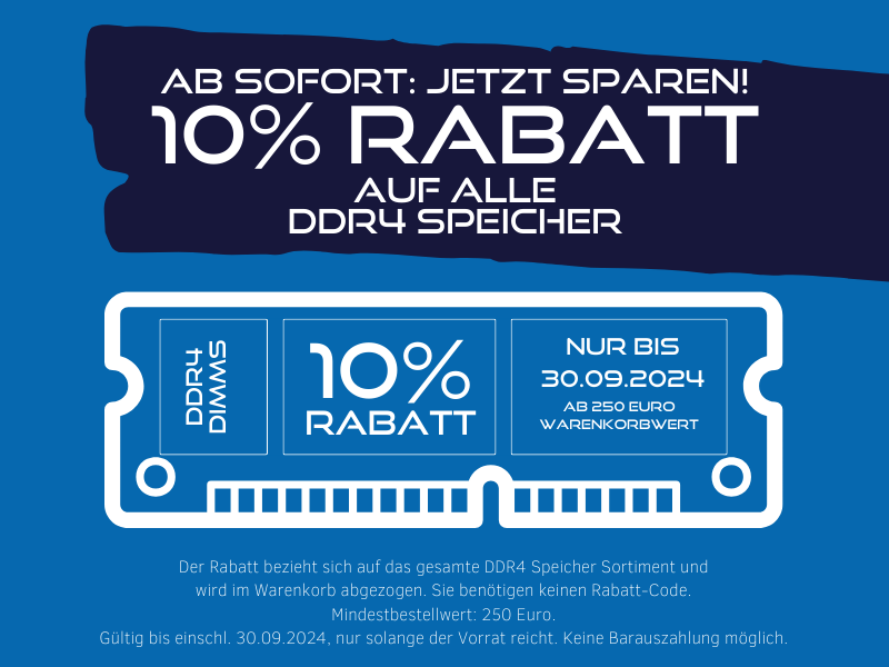 2nd Source Magazin 10 Prozent Rabatt DDR4 RAM