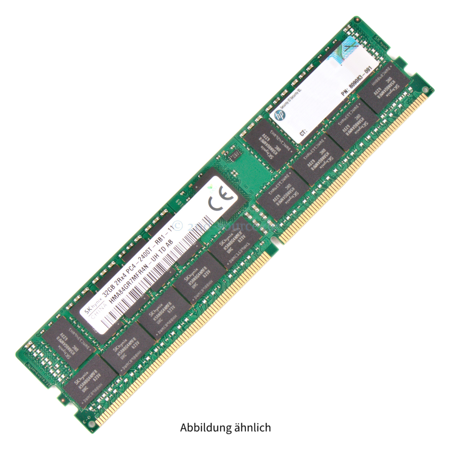 HPE 32GB PC4-19200T-R DIMM Dual Rank x4 (DDR4-2400) Registered ECC 805351-B21 819412-001 809083-091