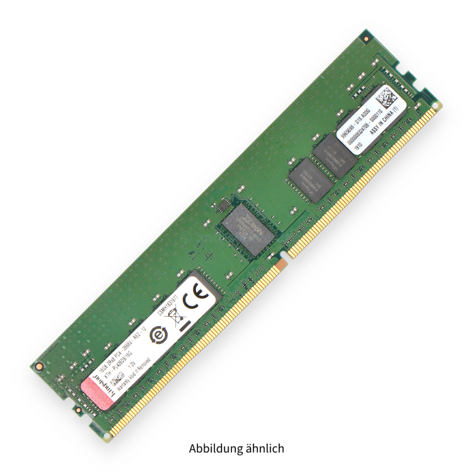 Kingston 16GB PC4-21300V-R DIMM Dual Rank x8 (DDR4-2666) Registered ECC KTH-PL426D8/16G