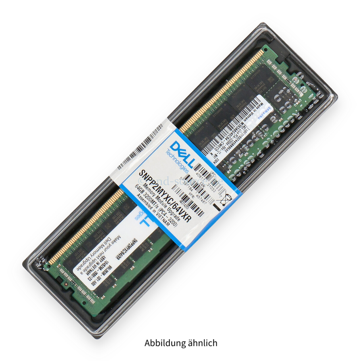 Dell 64GB PC4-25600AA-R DIMM Dual Rank x4 (DDR4-3200) Registered ECC AB214253 SNPP2MYXC/64VXR