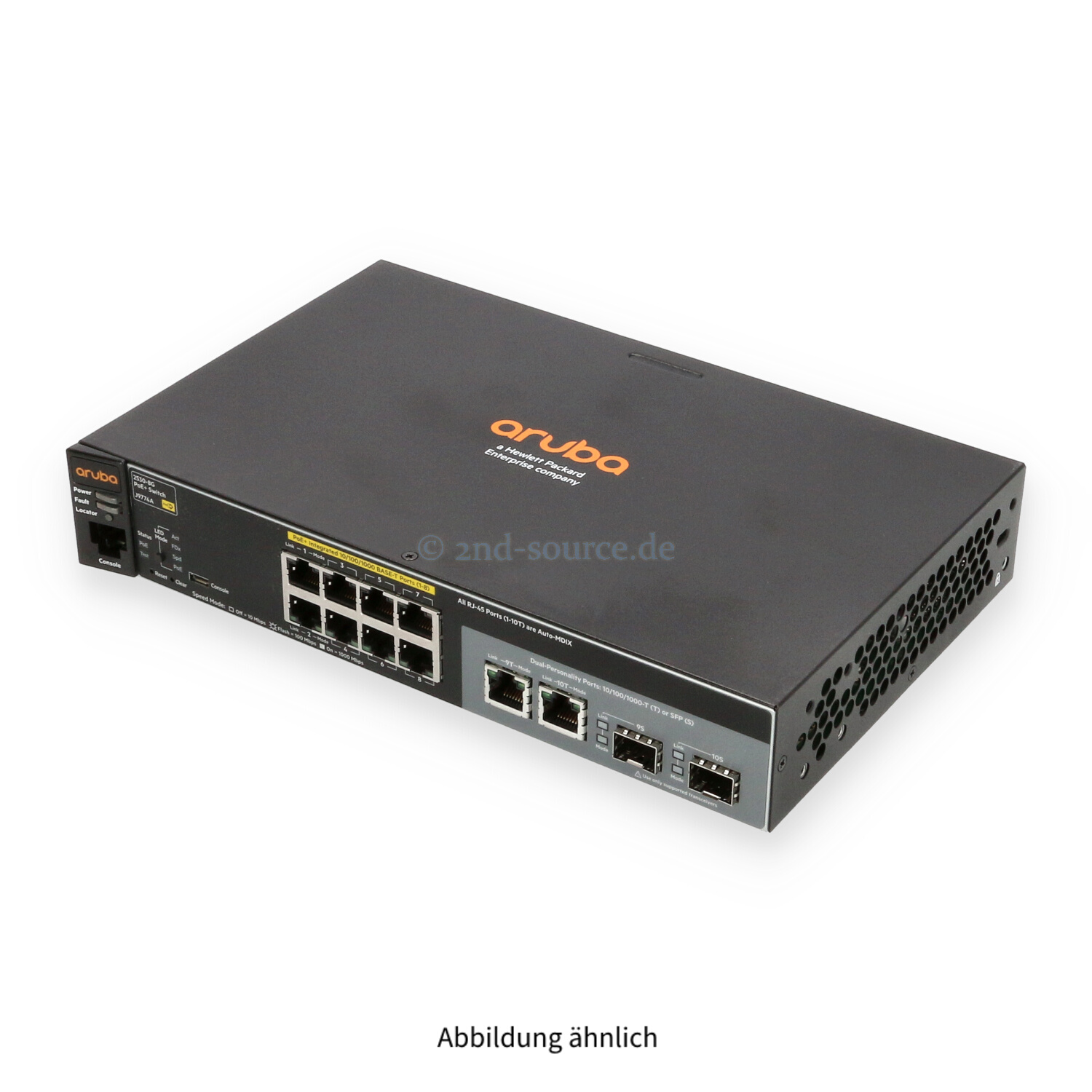 HPE Aruba 2530-8G-PoE+ 8x RJ-45 1GbE PoE+ 2x SFP 1GbE Switch J9774A J9774-61001