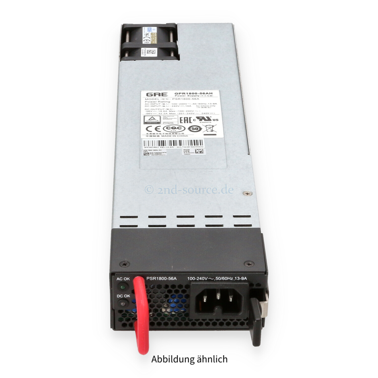 HPE FlexFabric 7900 1800W F-t-B Power Supply JG840A