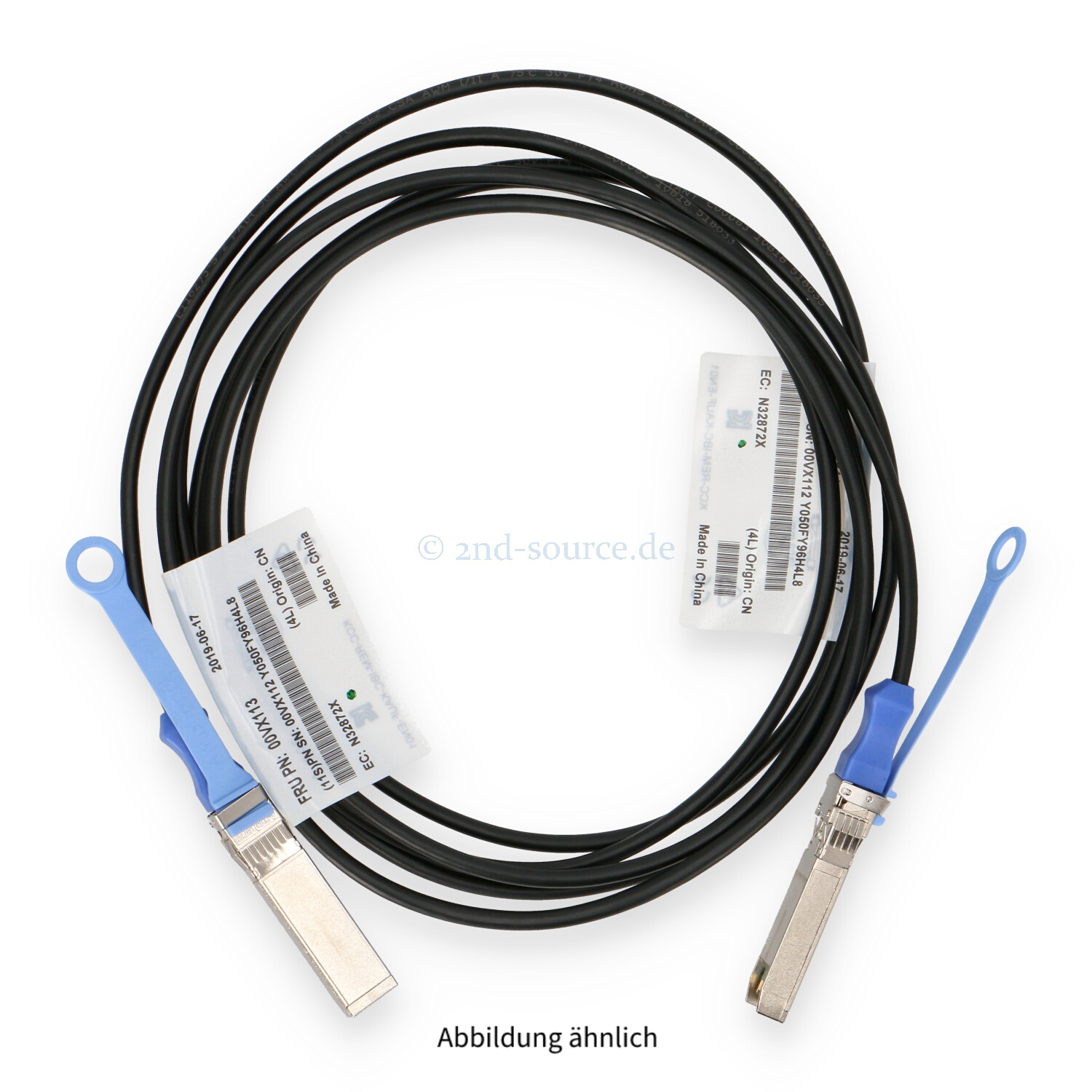 IBM Lenovo 3.0m SFP+ to SFP+ 10GbE DAC Direct Attach Copper Cable 00VX114 00VX113 00VX112 IBM Lenovo 3.0m SFP+ to SFP+ 10GbE DAC Direct Attach Copper Cable 00VX114 00VX113 00VX112