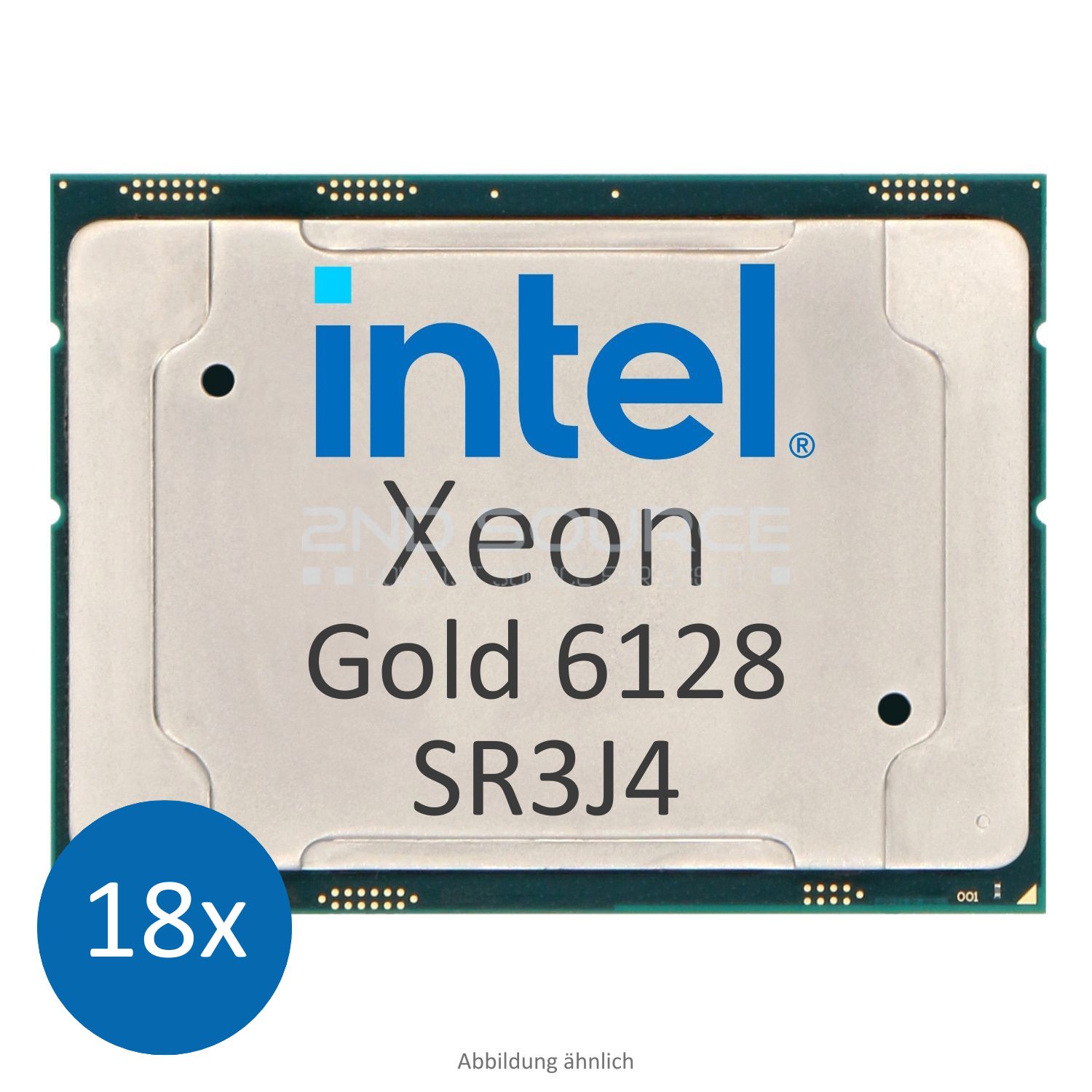 18x Intel Xeon Gold 6128 3.40GHz 19.25MB 6-Core CPU 115W SR3J4 CD8067303592600