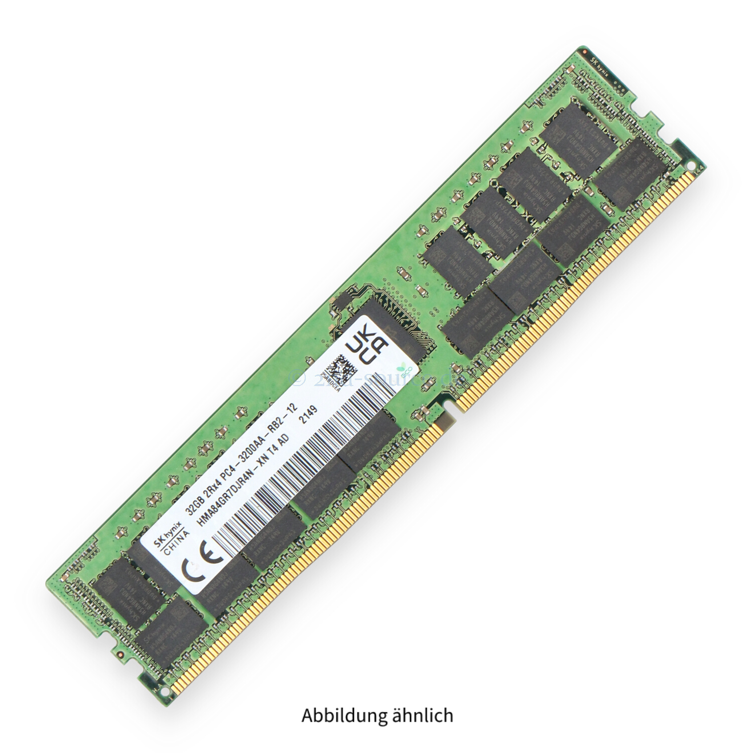 Hynix 32GB PC4-25600AA-R DIMM Dual Rank x4 (DDR4-3200) Registered ECC HMA84GR7DJR4N-XN