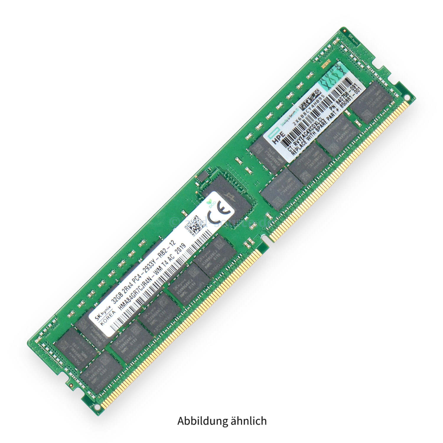 HPE 32GB PC4-21300V-R DIMM Dual Rank x4 (DDR4-2666) Registered ECC 815100-B21 850881-001
