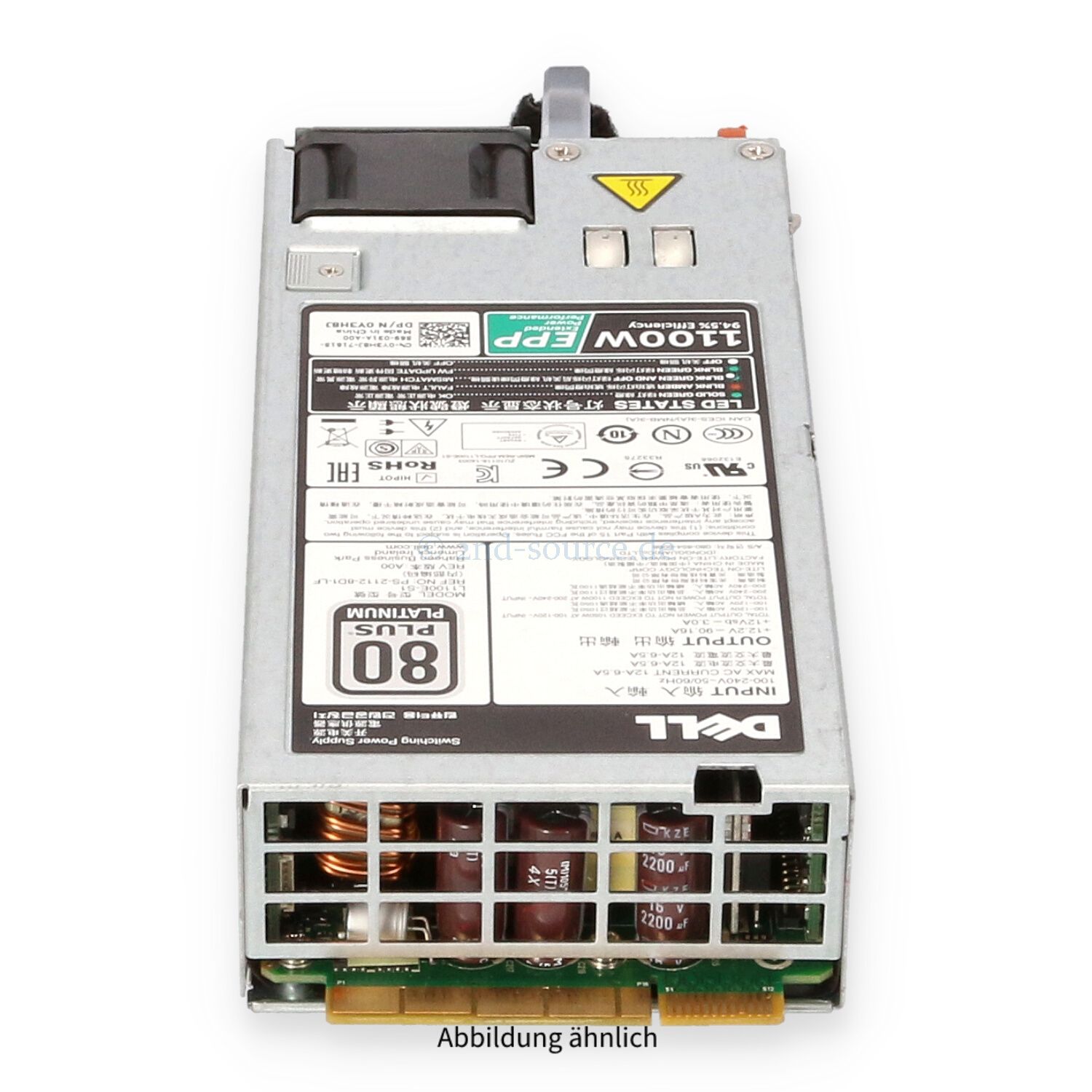 Alimentatore Server Dell 0Y3H8J – 1100W, Per Rack, Usato Ma Funzionante